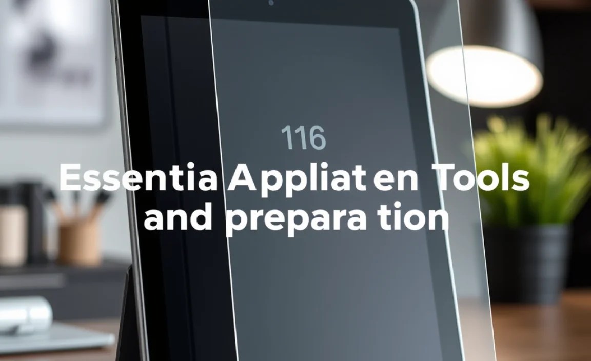 Essential Application Tools and Preparation