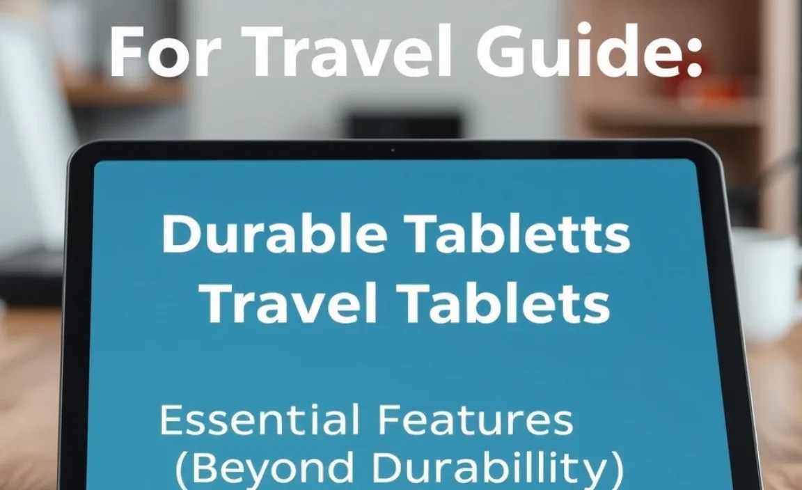Essential Features for Travel Tablets (Beyond Durability)