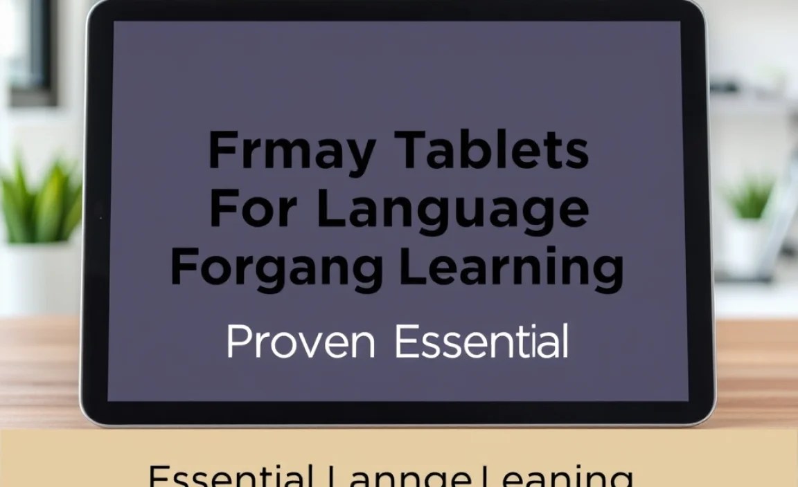 Essential Language Learning Apps for Your Tablet