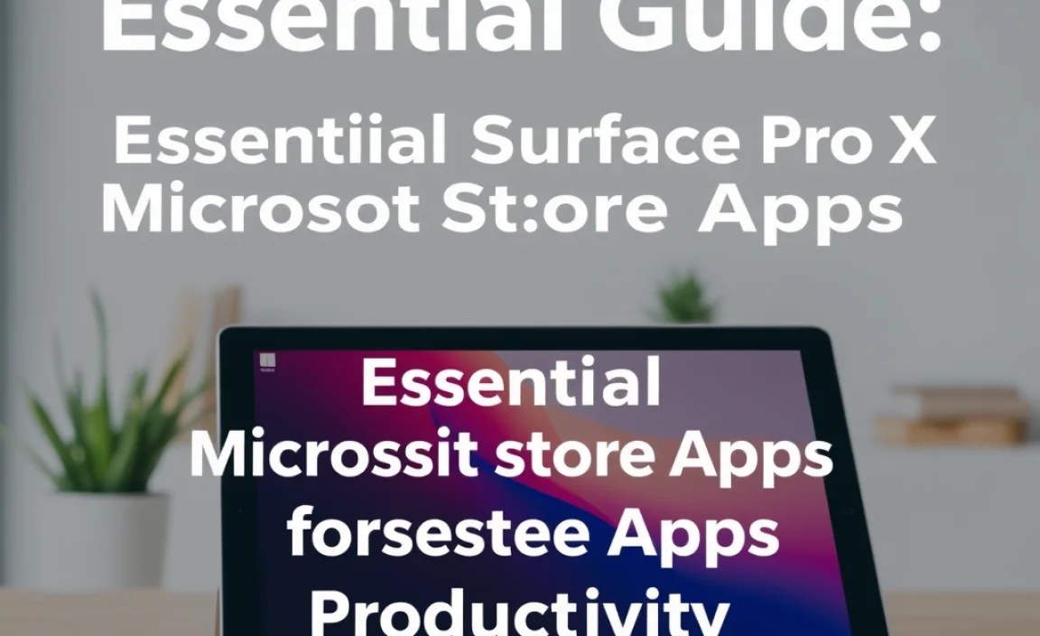 Essential Surface Pro X Microsoft Store Apps for Productivity