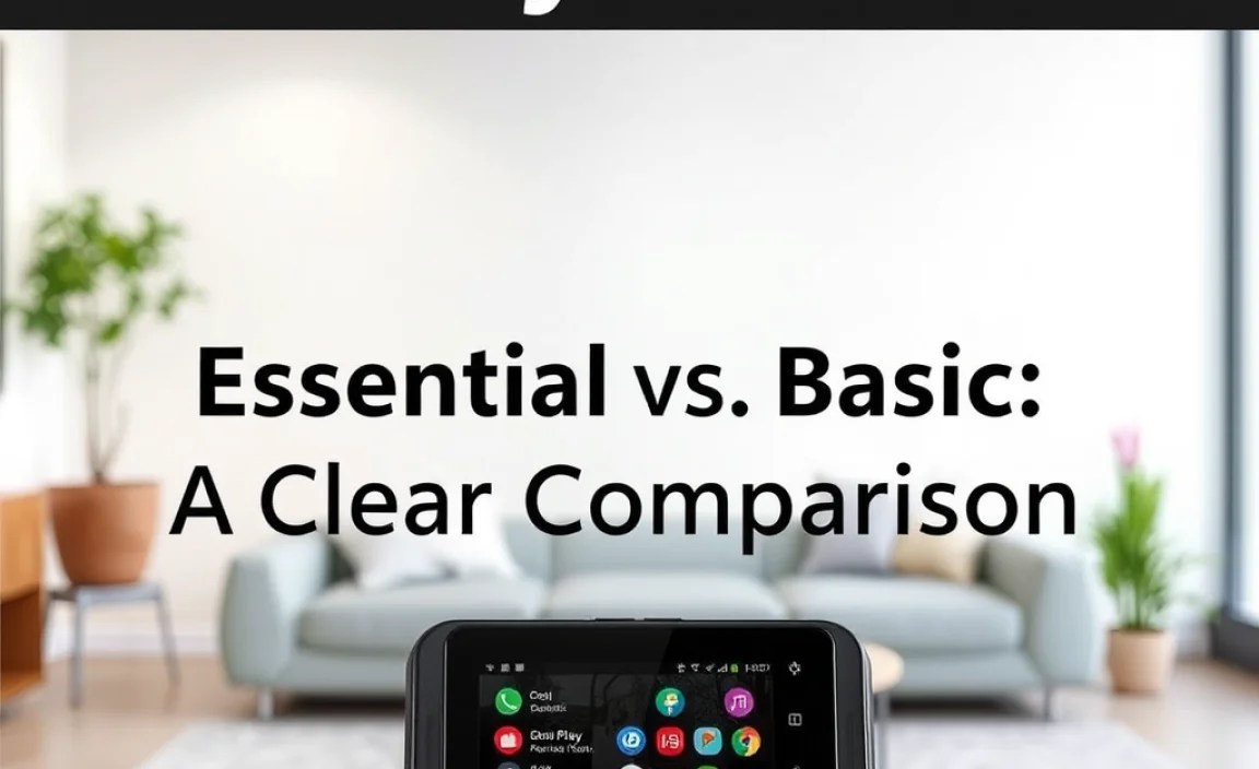 Essential vs. Basic: A Clear Comparison