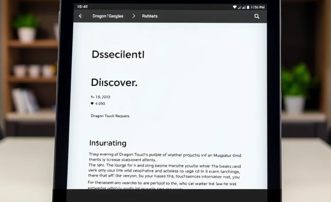 Exploring Dragon Touch Website