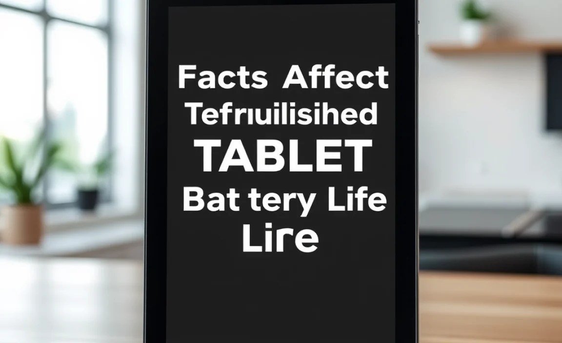 Factors Affecting Tablet Battery Life