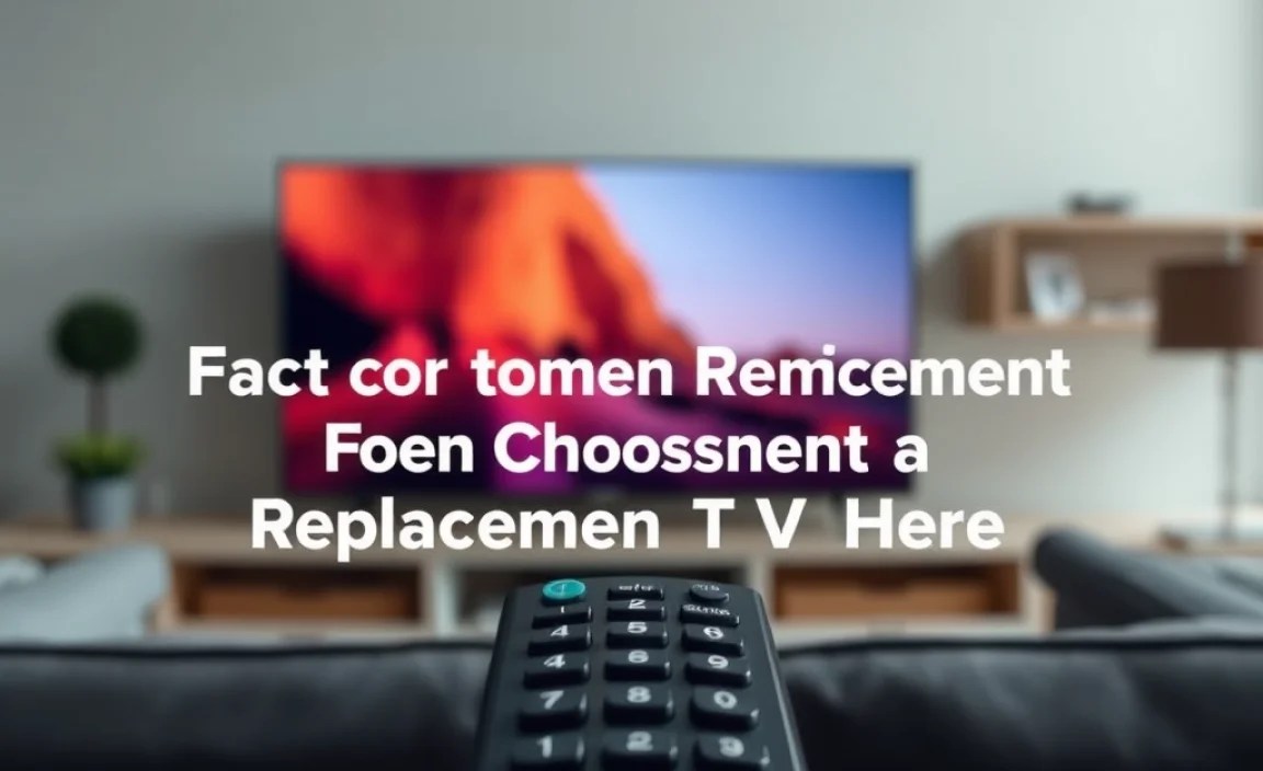 Factors to Consider When Choosing a Replacement Remote