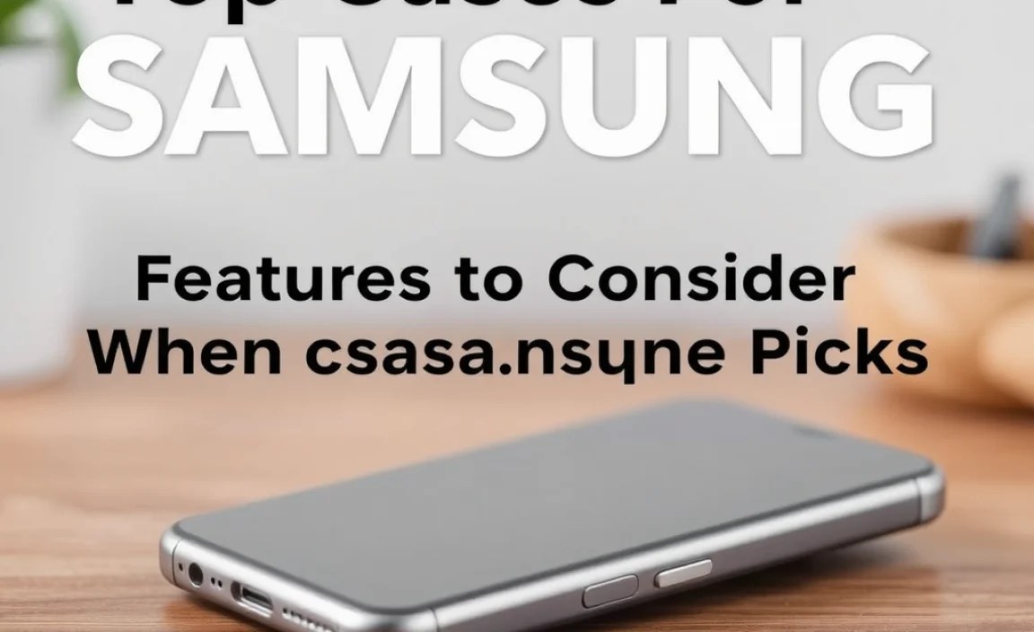 Features to Consider When Choosing a Samsung Case
