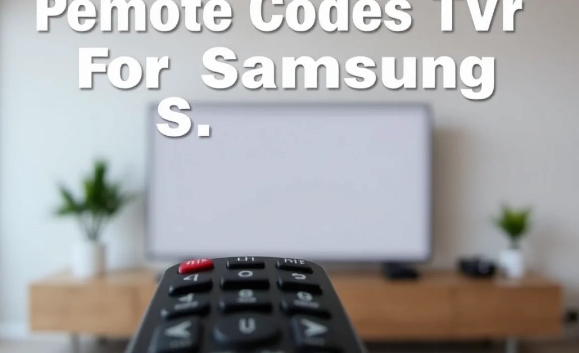 Finding the Correct Code for Your Samsung TV