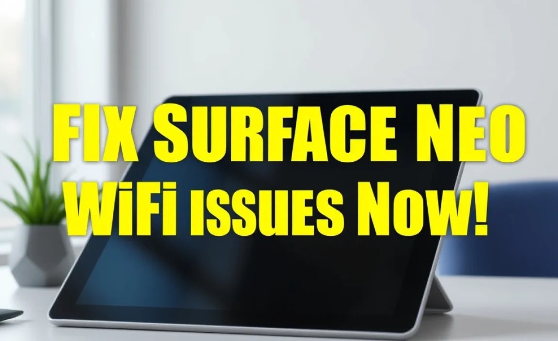 Fix Surface Neo WiFi Issues Now – Quick Solutions!