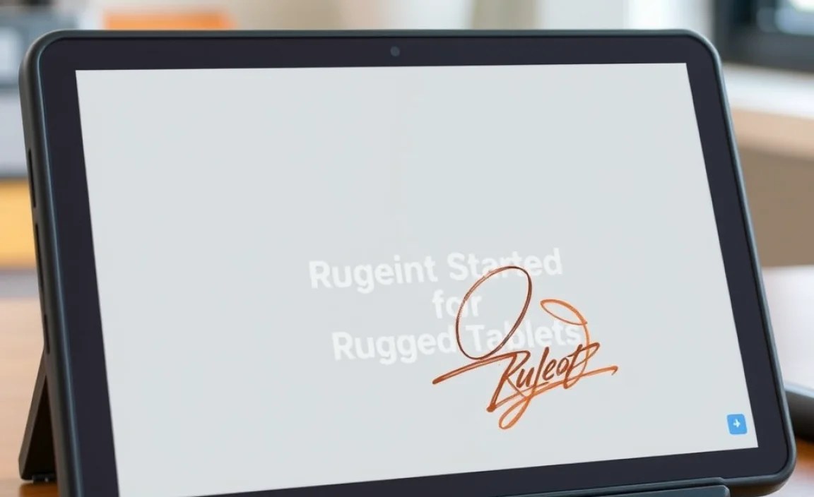 Getting Started with Sketching on Your Rugged Tablet