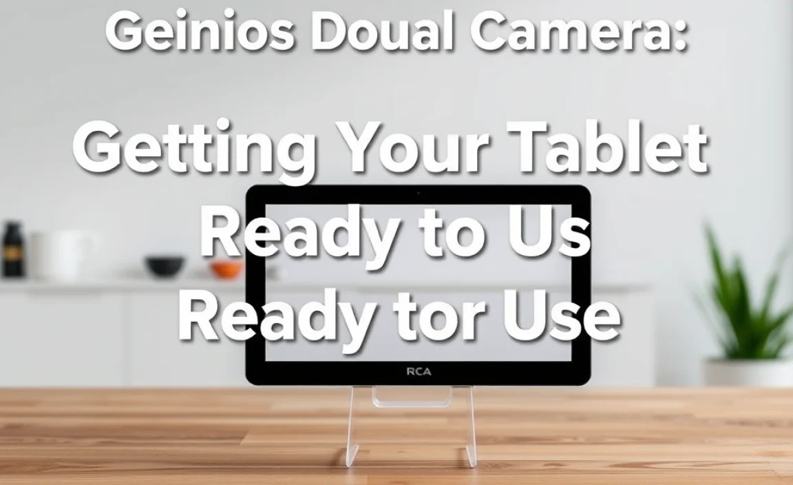 Getting Your Tablet Ready for Use