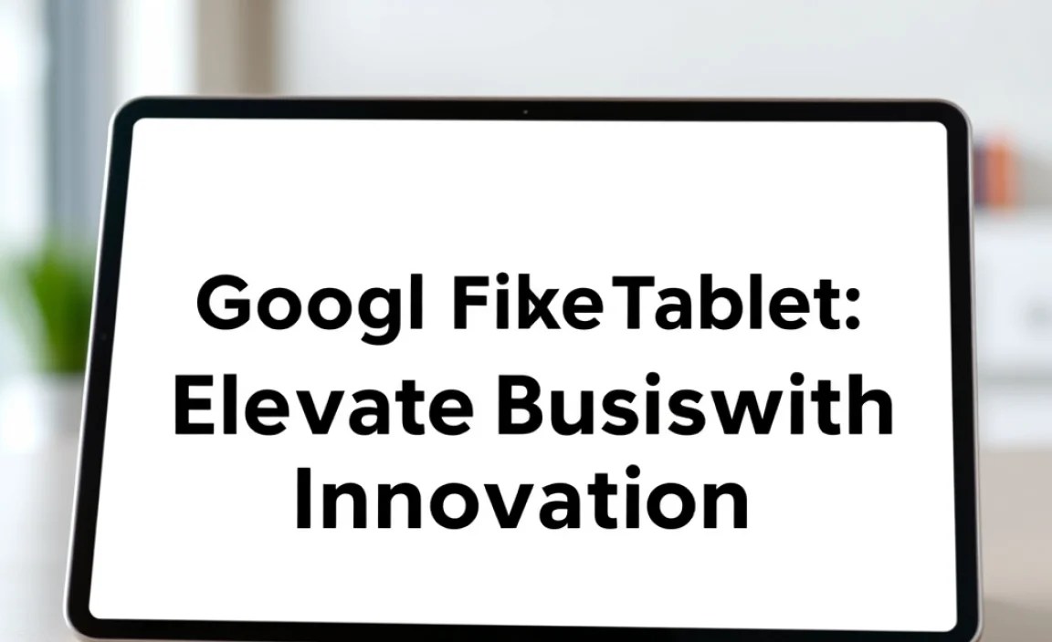 Google Pixel Tablet: Elevate Business with Innovation