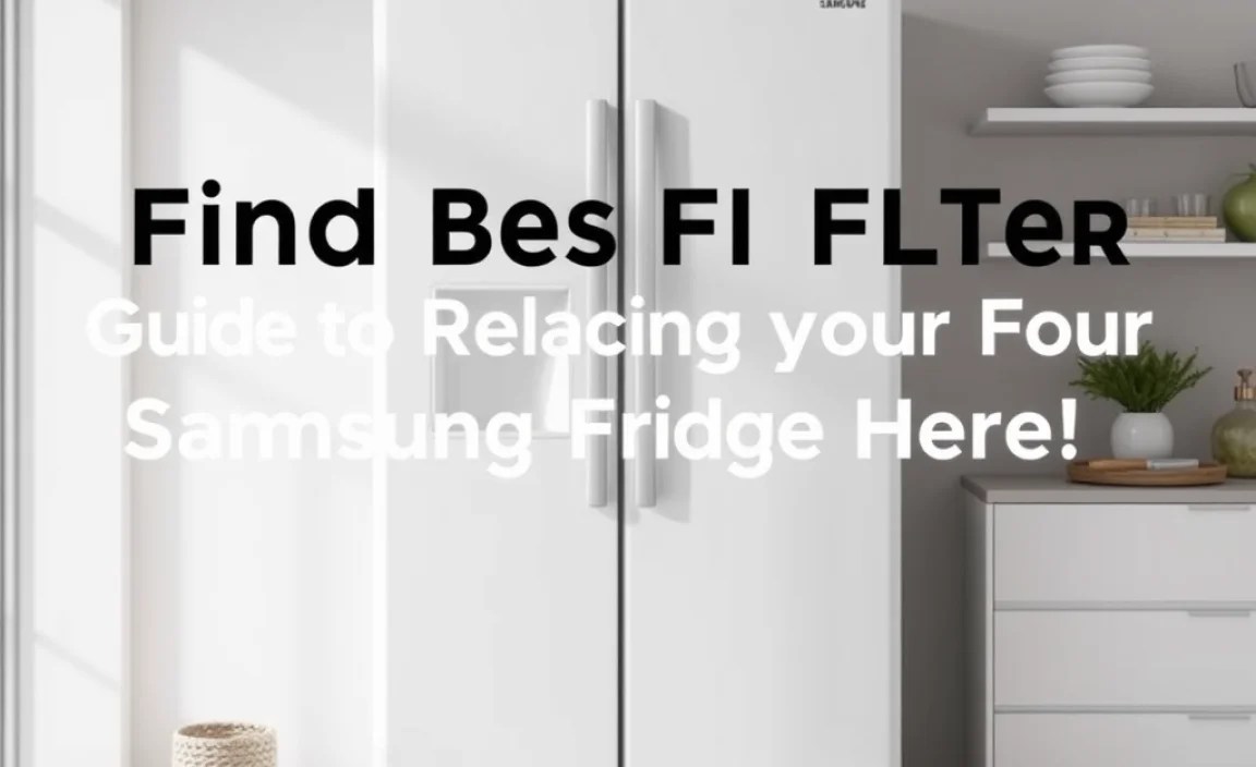 Guide to Replacing Your Samsung Fridge Filter
