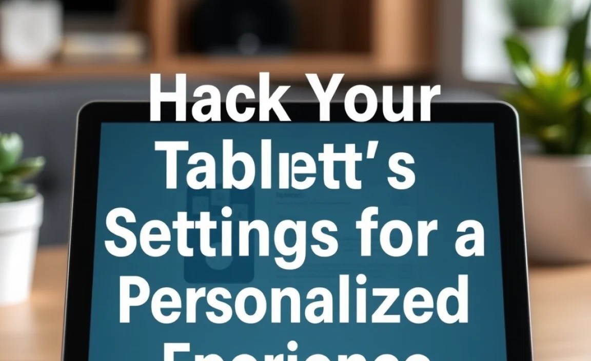 Hack Your Tablet’s Settings for a Personalized Experience