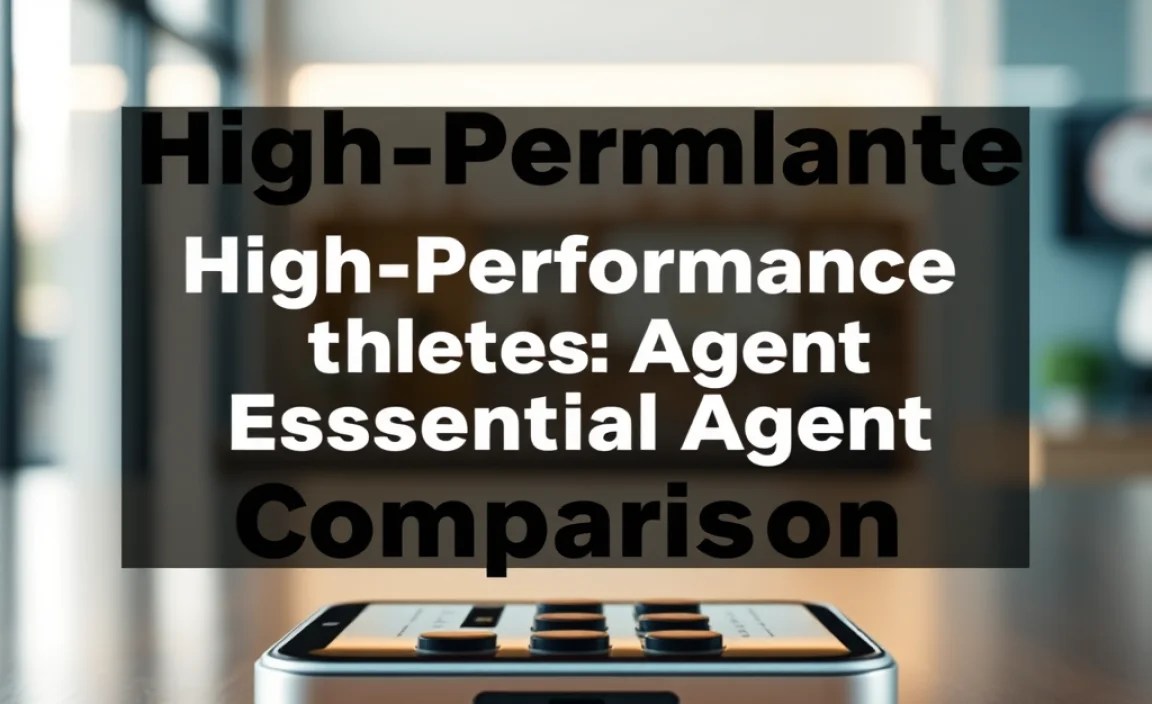 High-Performance Tablets: Essential Agent Comparison