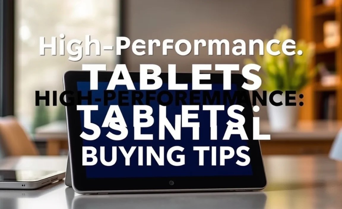 High-Performance Tablets: Essential Buying Tips