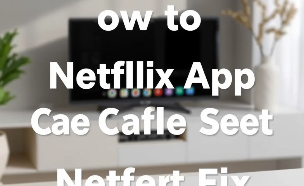 How to Clear Netflix App Cache and Data