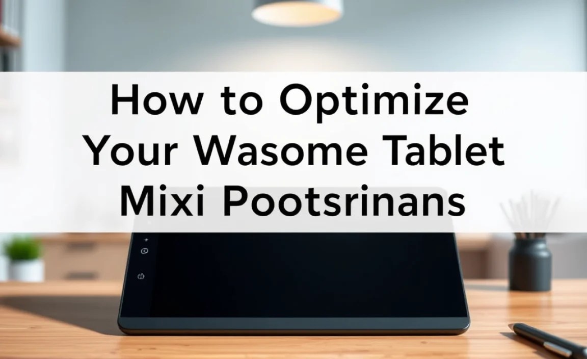 How to Optimize Your Wacom Tablet for Maximum Performance