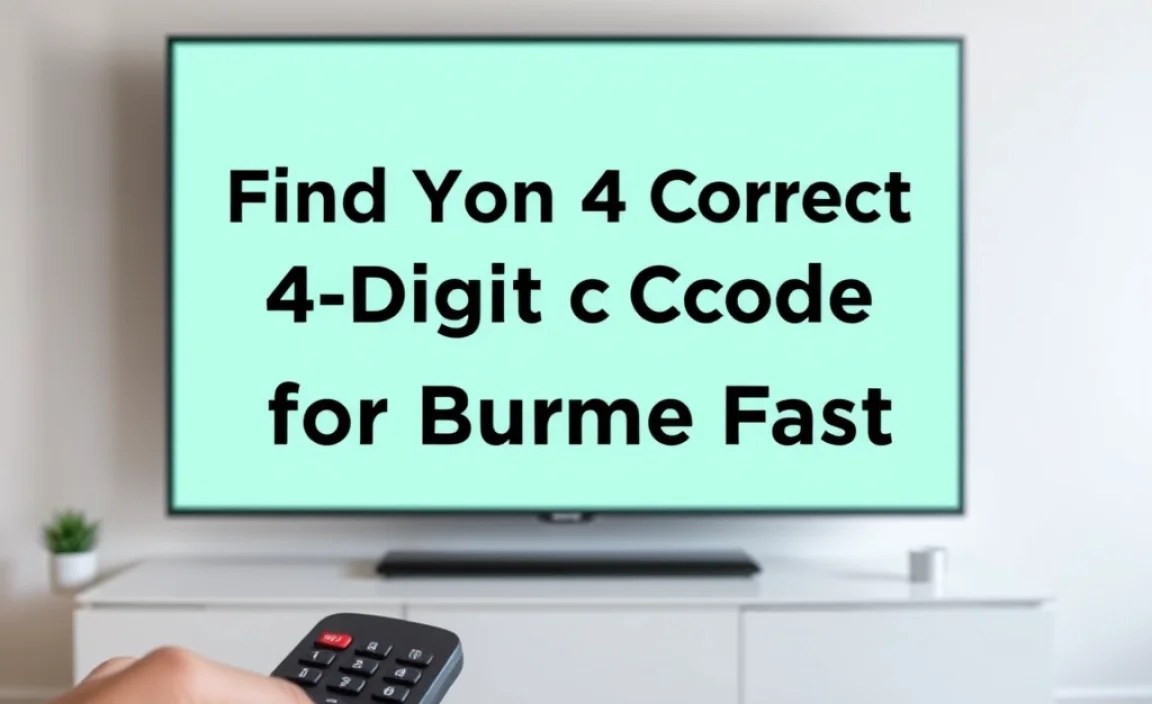 Identifying the Correct 4-Digit Code for Your Samsung TV
