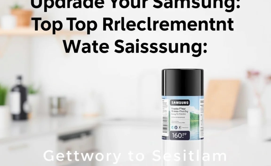 Identifying When to Replace Your Samsung Water Filter