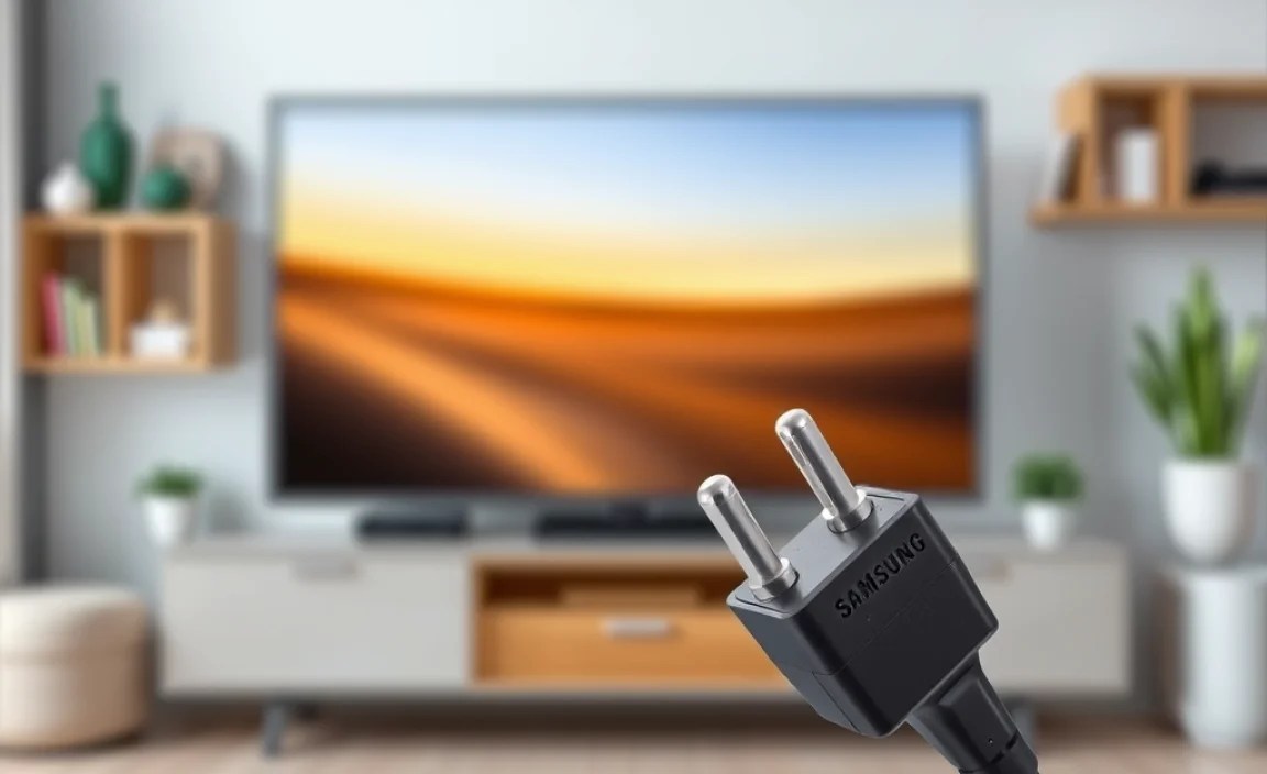 Installation Process for Samsung TV Power Cords