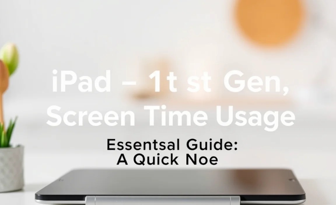 iPad 1st Gen Compatibility: A Quick Note