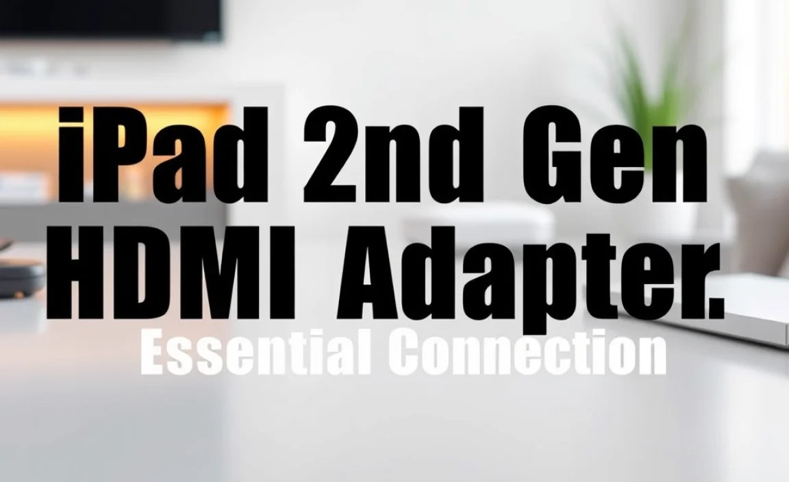 iPad 2nd Gen HDMI Adapter: Essential Connection