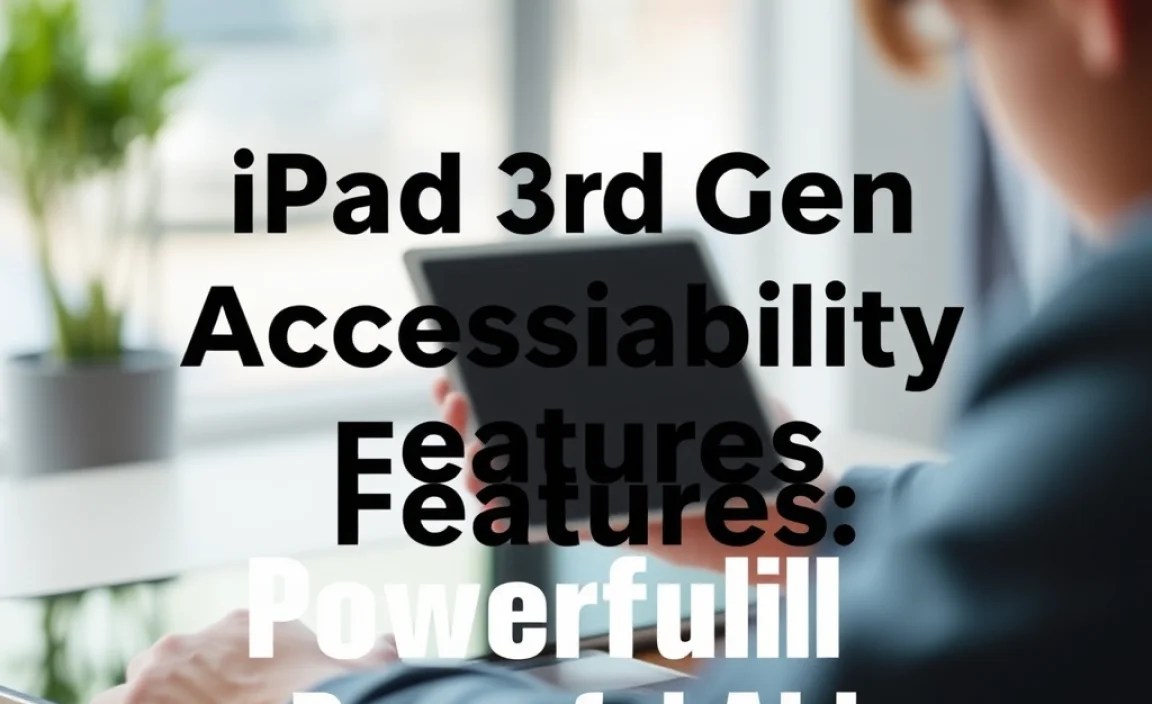 iPad 3rd Gen Accessibility Features: Powerful Aid