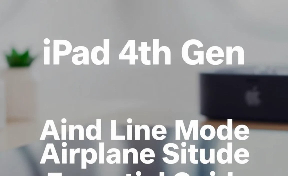 iPad 4th Gen Airplane Mode Setup: Essential Guide