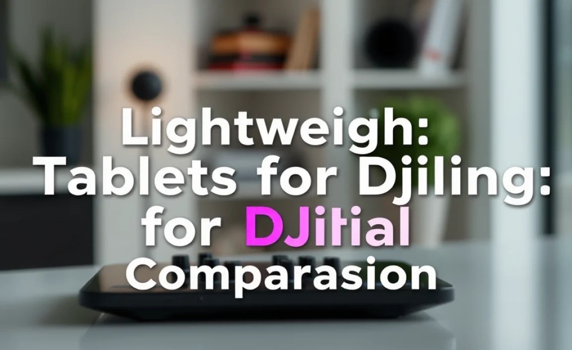 Lightweight Tablets for DJing: Essential Comparison