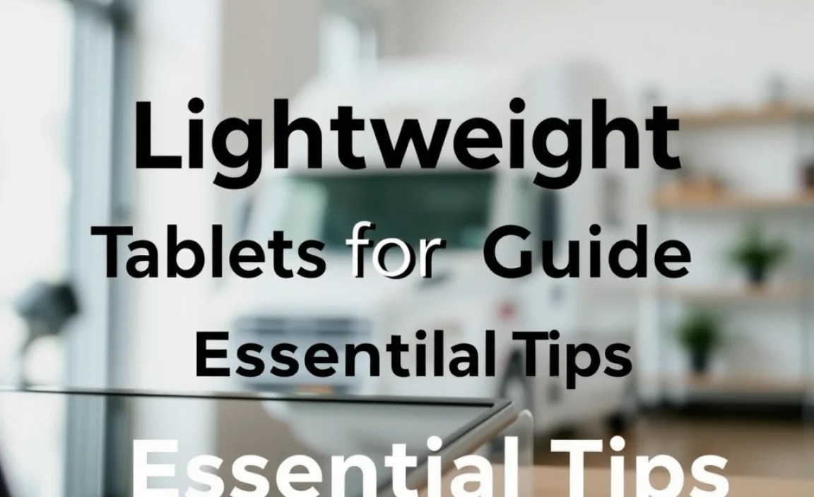 Lightweight Tablets for Trucking Guide: Essential Tips