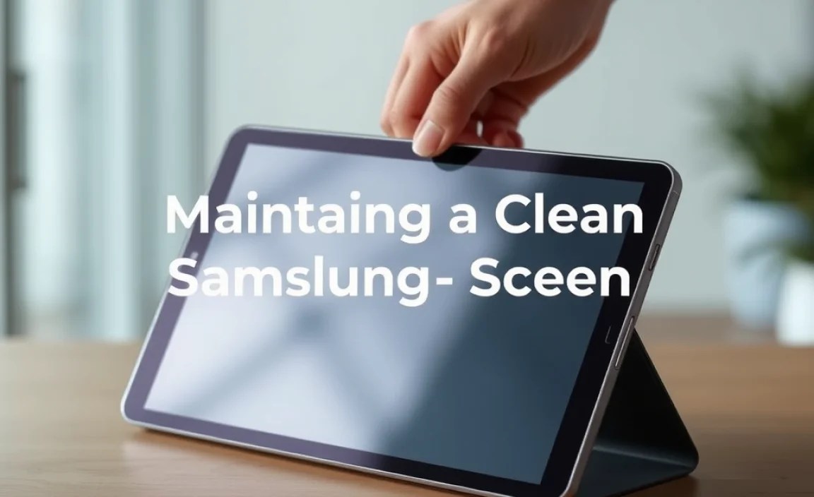 Maintaining a Clean Samsung Tablet Screen