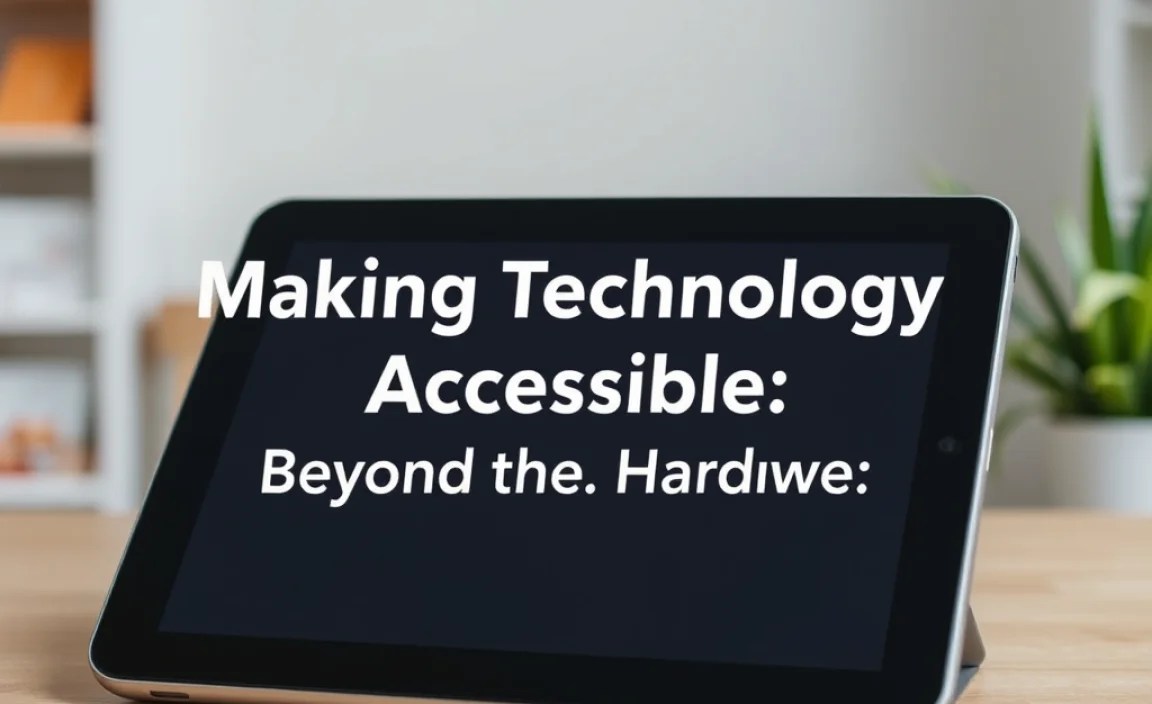 Making Technology Accessible: Beyond the Hardware
