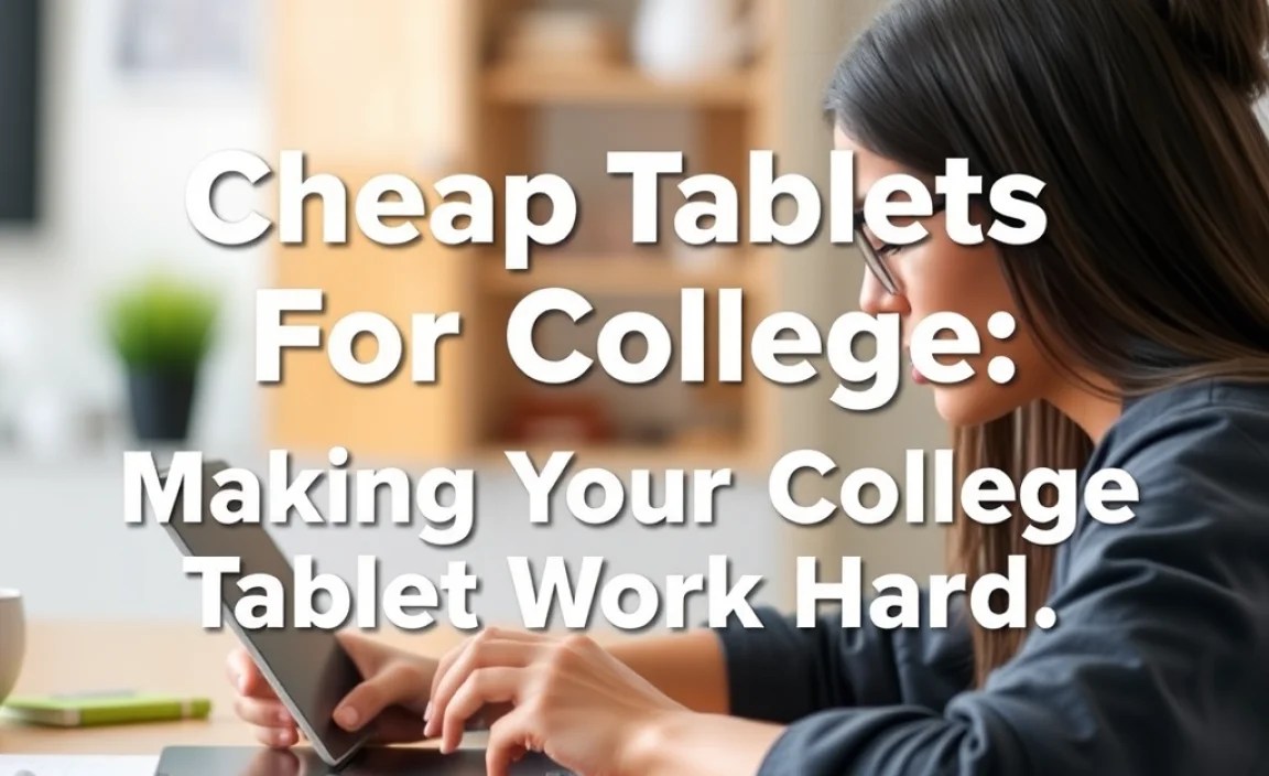 Making Your College Tablet Work Harder