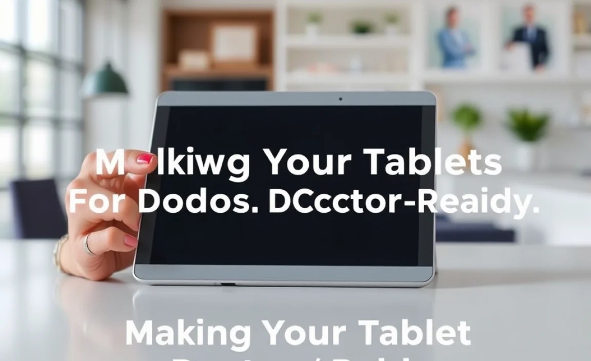 Making Your Tablet Doctor-Ready