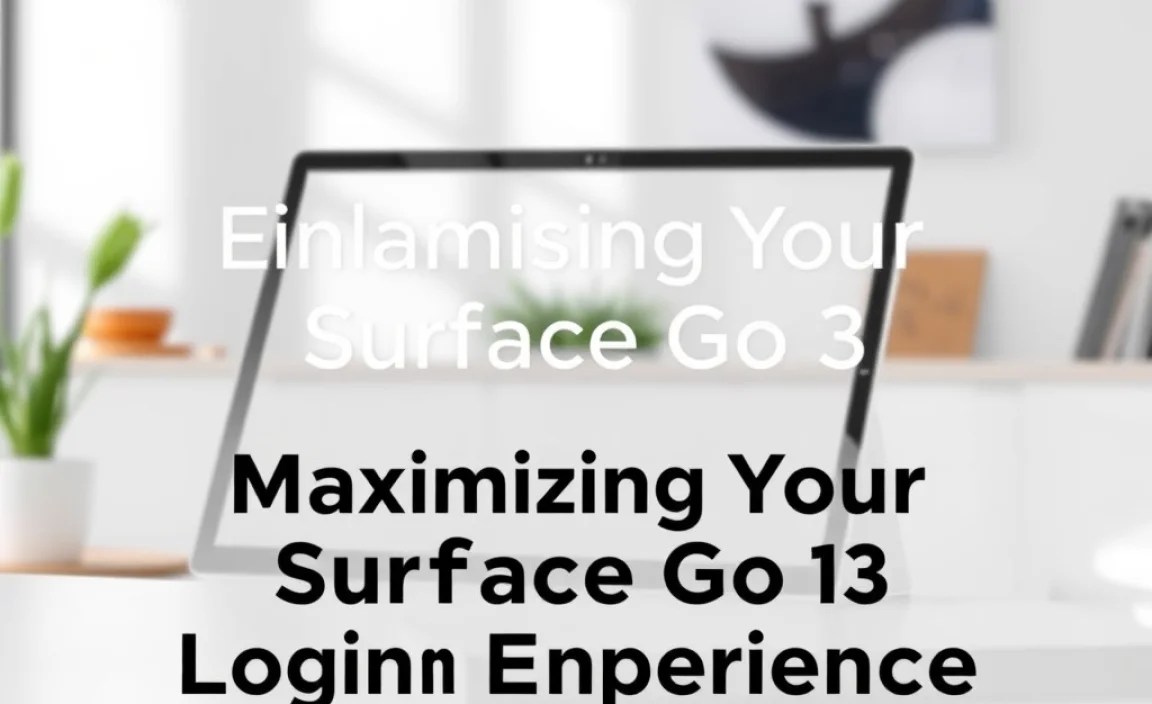 Maximizing Your Surface Go 3 Login Experience
