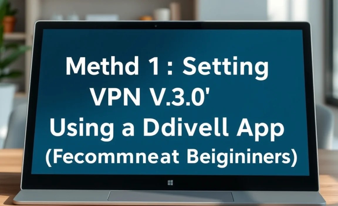 Method 1: Setting Up a VPN Using a Dedicated App (Recommended for Beginners)