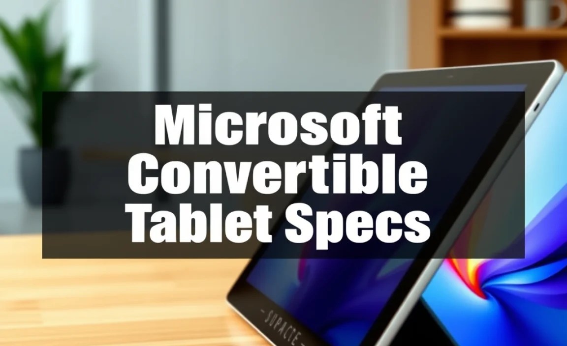 Microsoft Surface: Ultimate Convertible Tablet Specs
