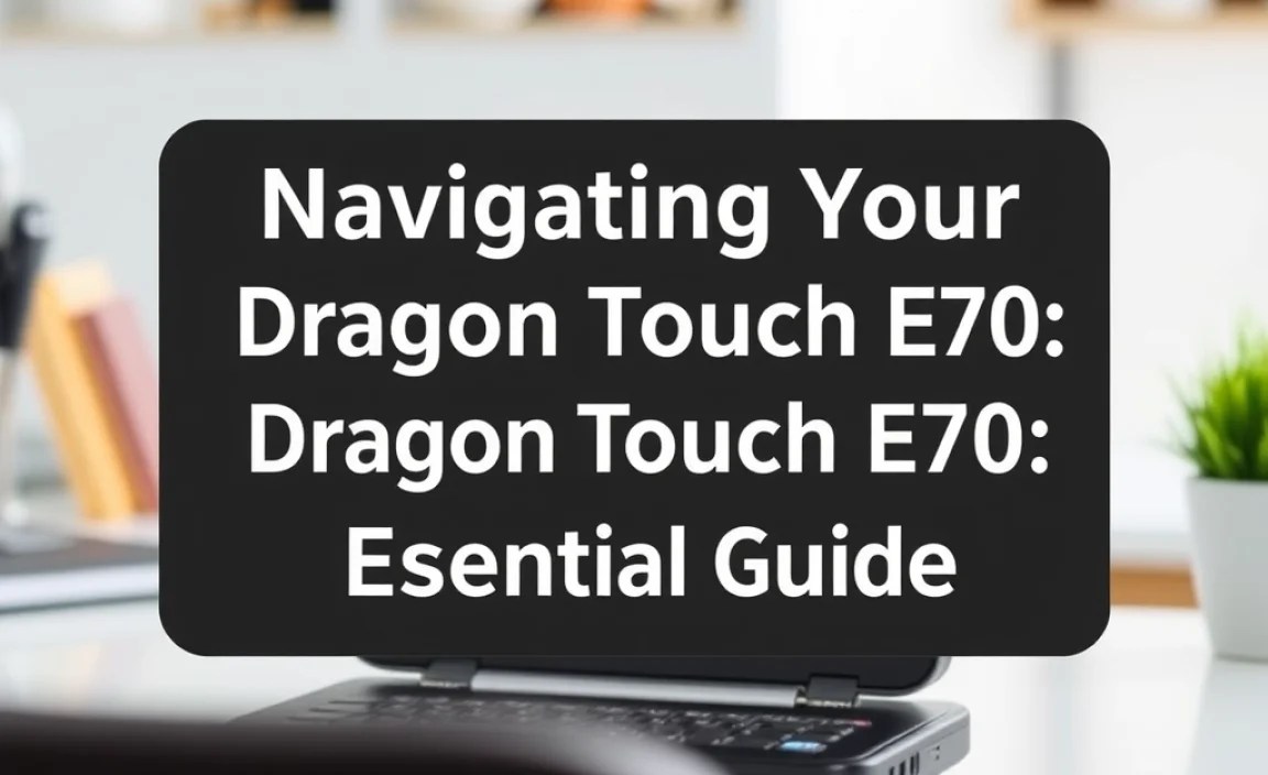 Navigating Your Dragon Touch E70: The Basics