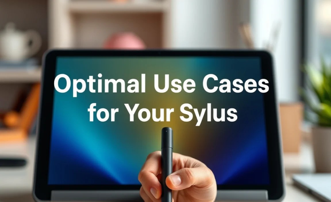 Optimal Use Cases for Your Stylus