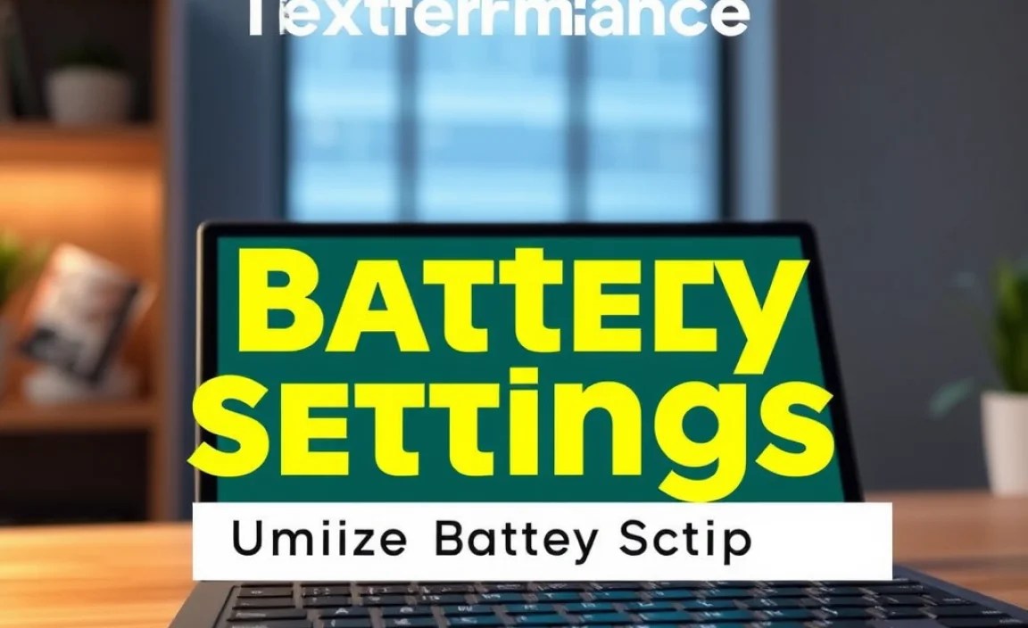 Optimize Battery Settings