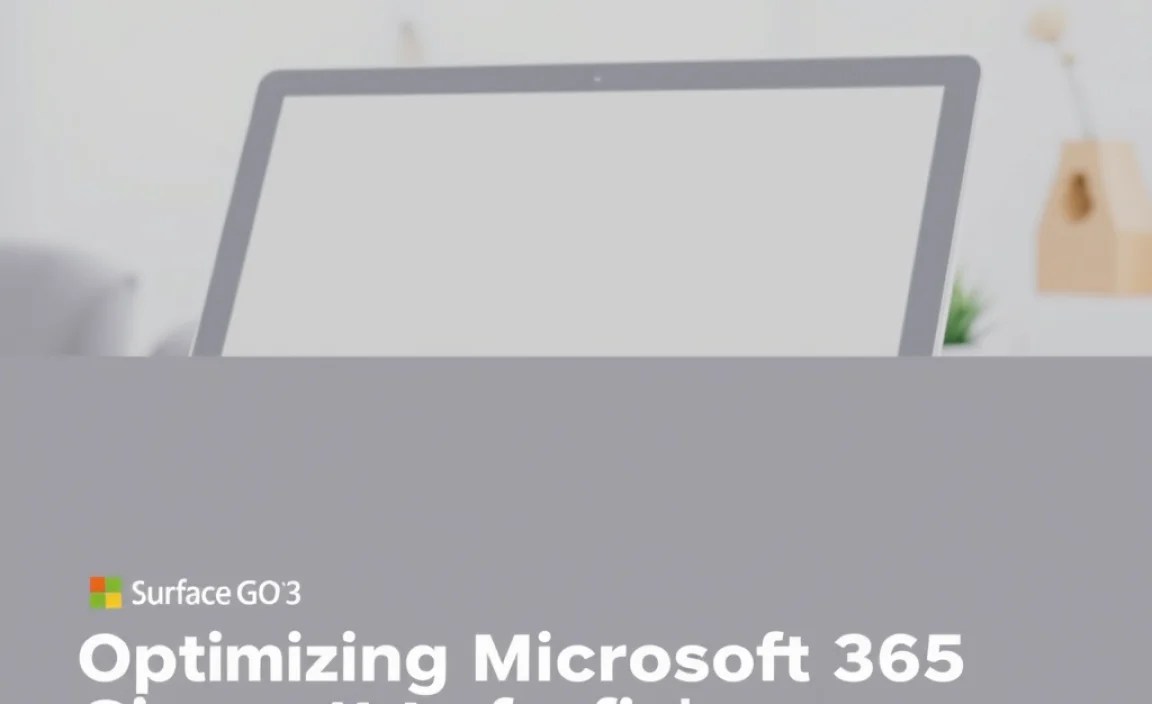 Optimizing Microsoft 365 Apps for the Surface Go 3 Experience