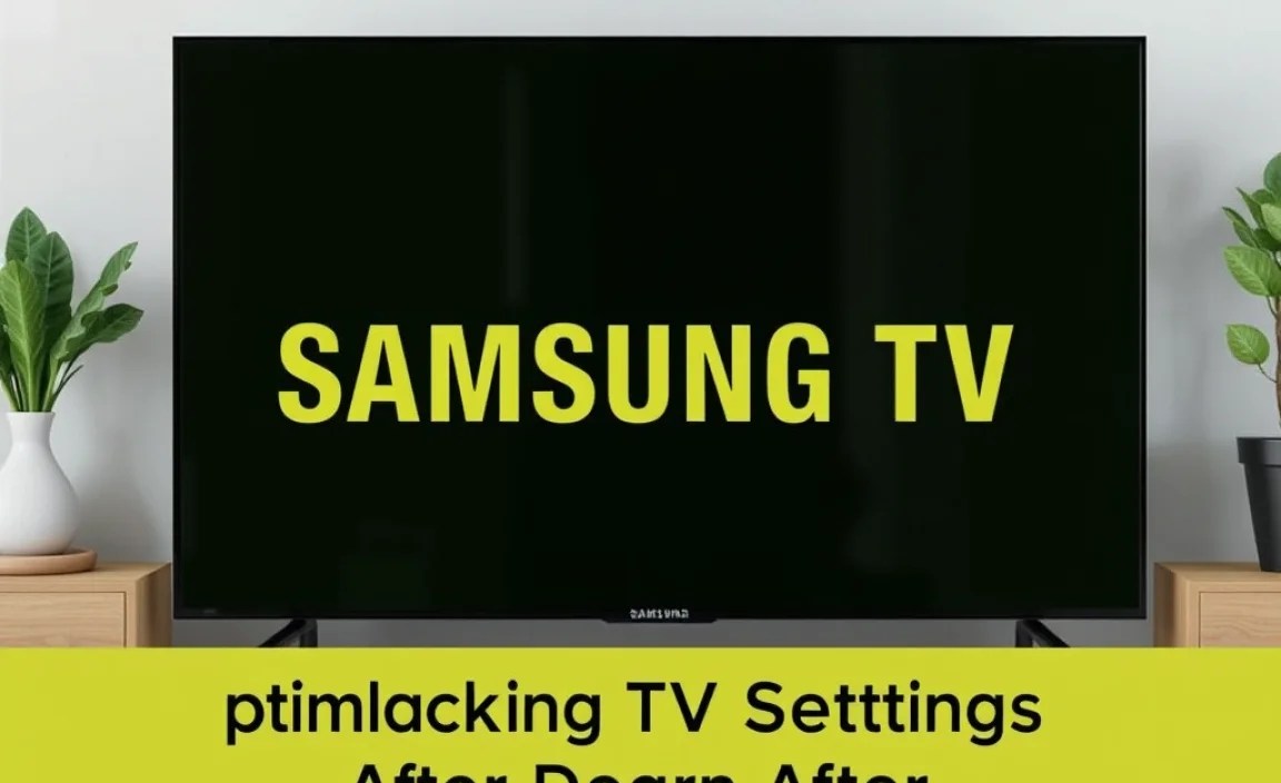 Optimizing TV Settings After Programming