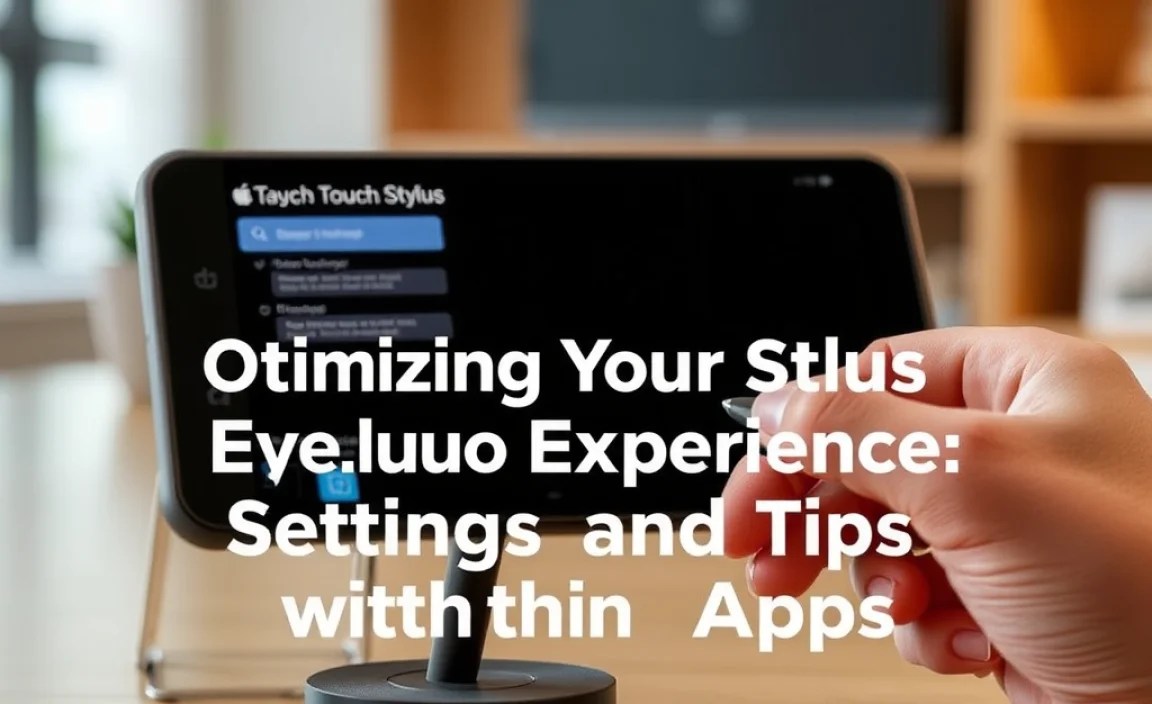 Optimizing Your Stylus Experience: Settings and Tips within Apps