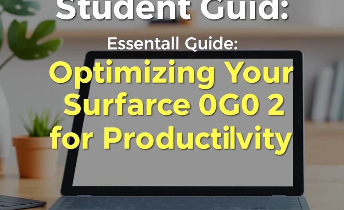 Optimizing Your Surface Go 2 for Productivity