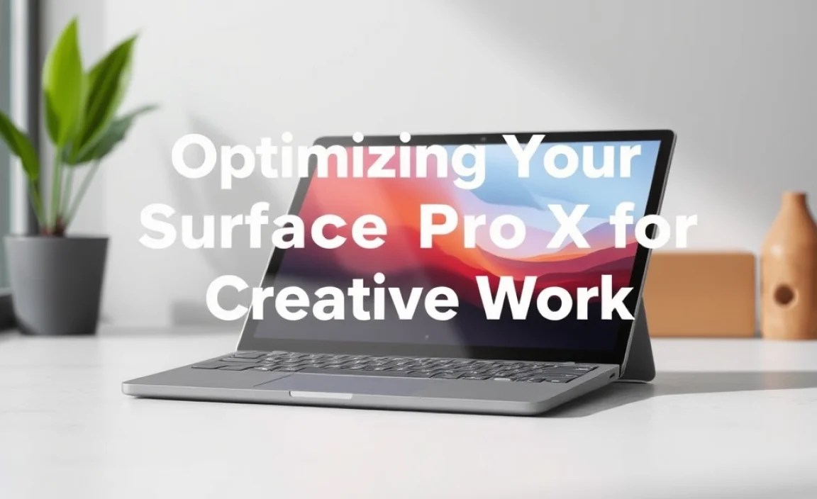Optimizing Your Surface Pro X for Creative Work