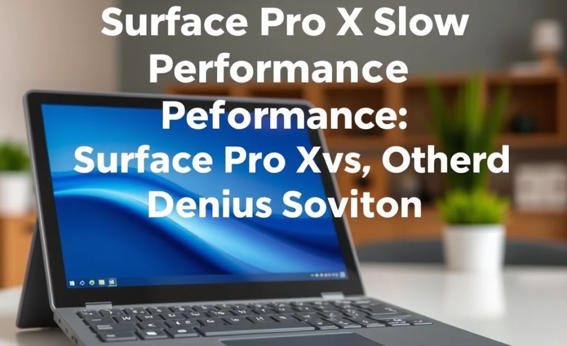 Performance Comparison: Surface Pro X vs. Other Devices