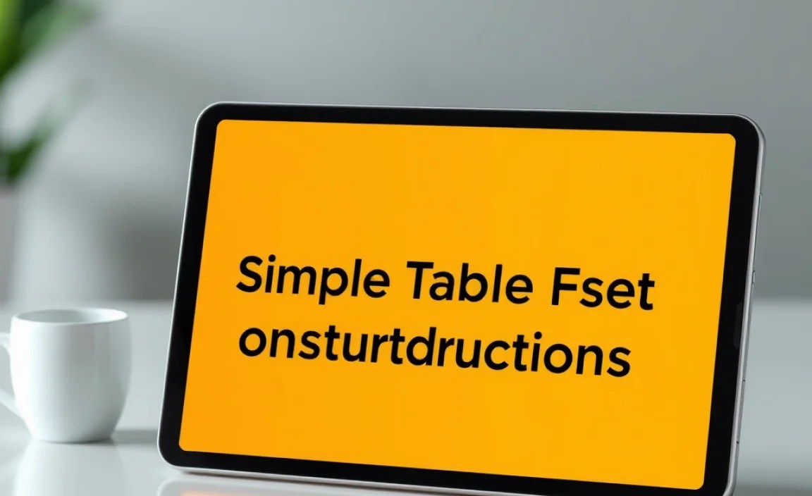 Performing a Simple Tablet Reset on Android