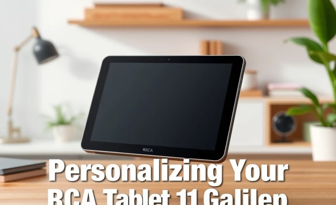 Personalizing Your RCA Tablet 11 Galileo