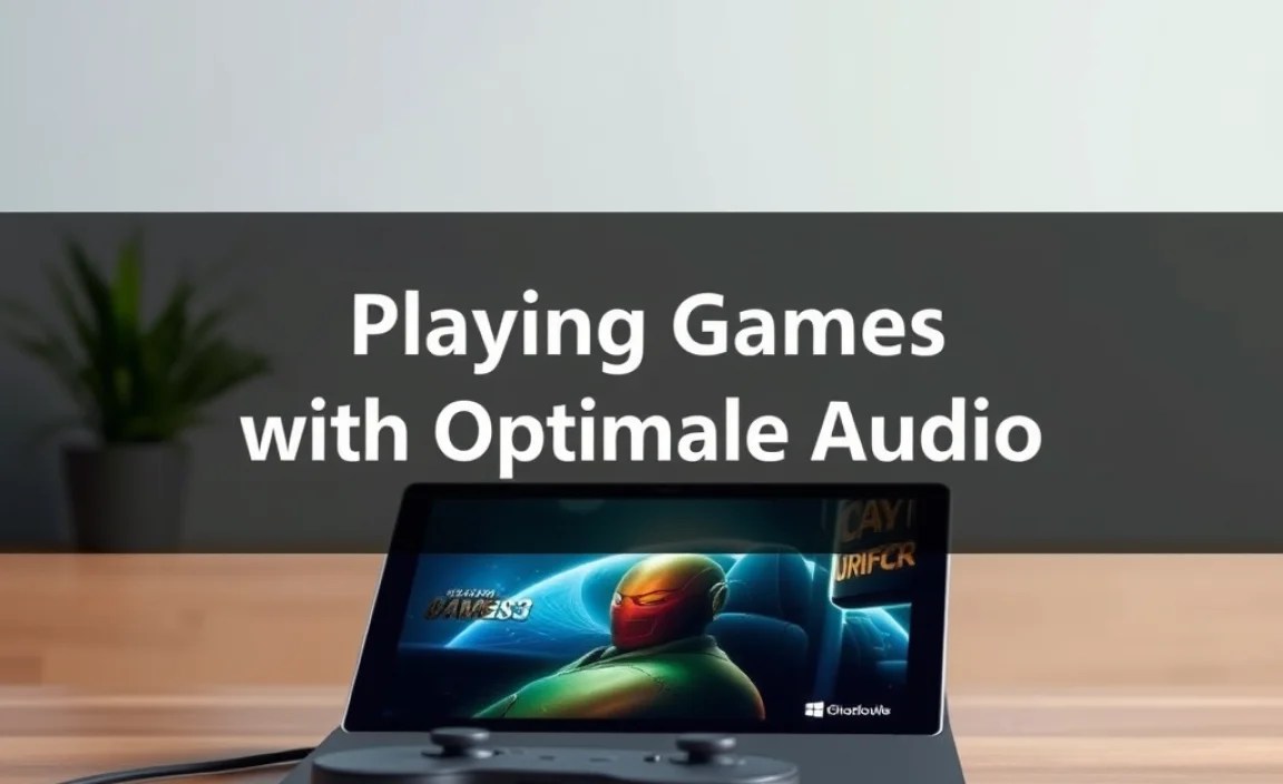 Playing Games with Optimal Audio
