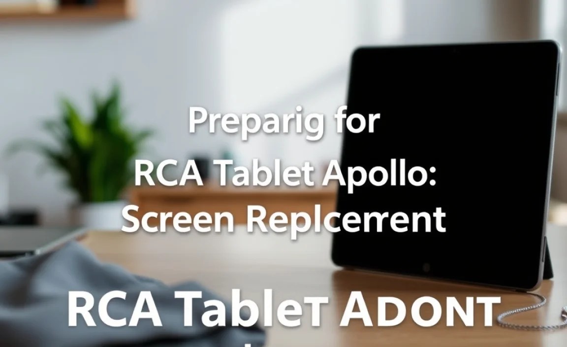 Preparing for the RCA Tablet Apollo Screen Replacement