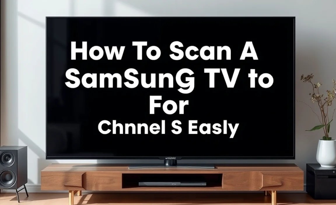 Preparing Your TV for Channel Scanning